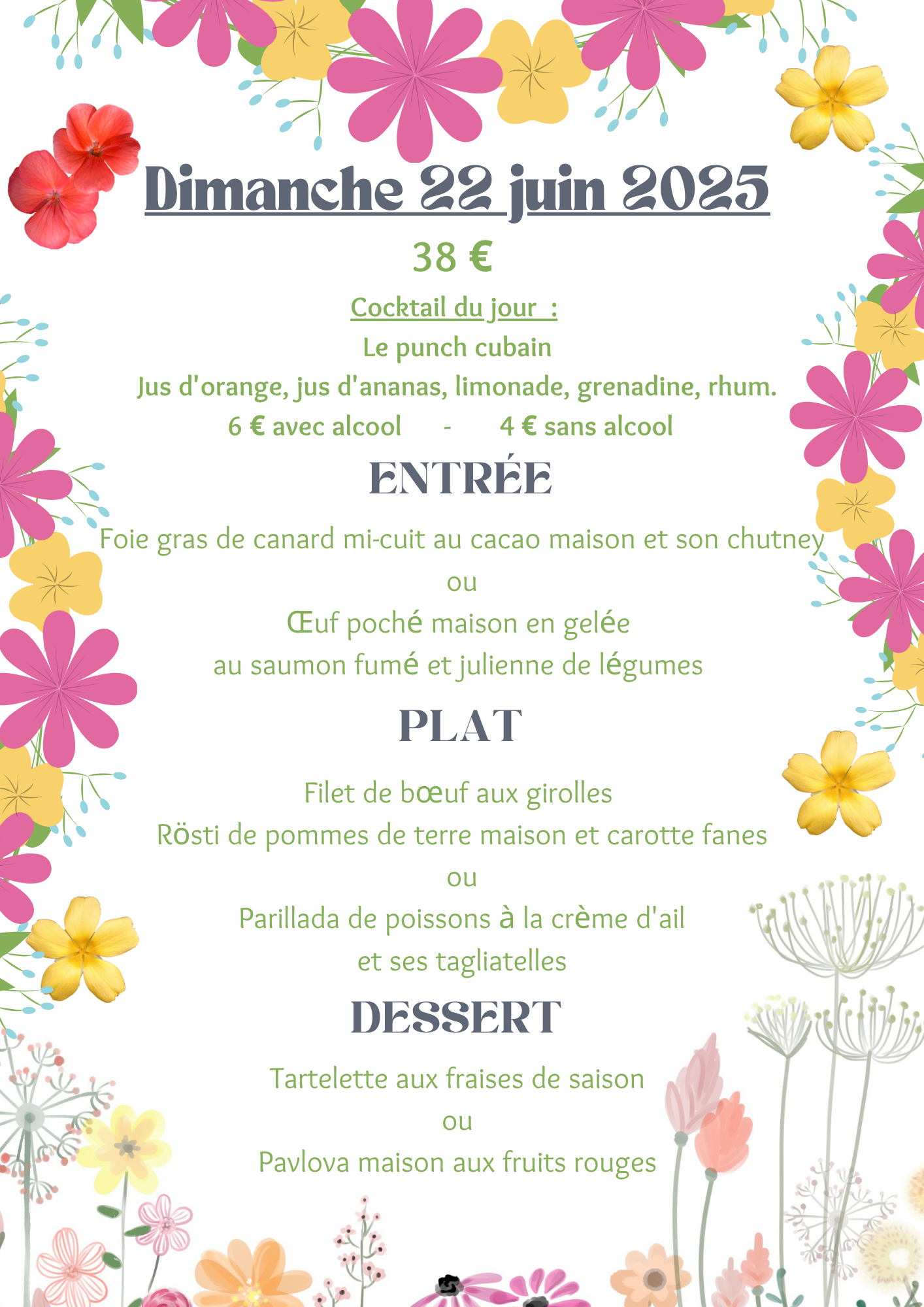 MENU 22.06.2025